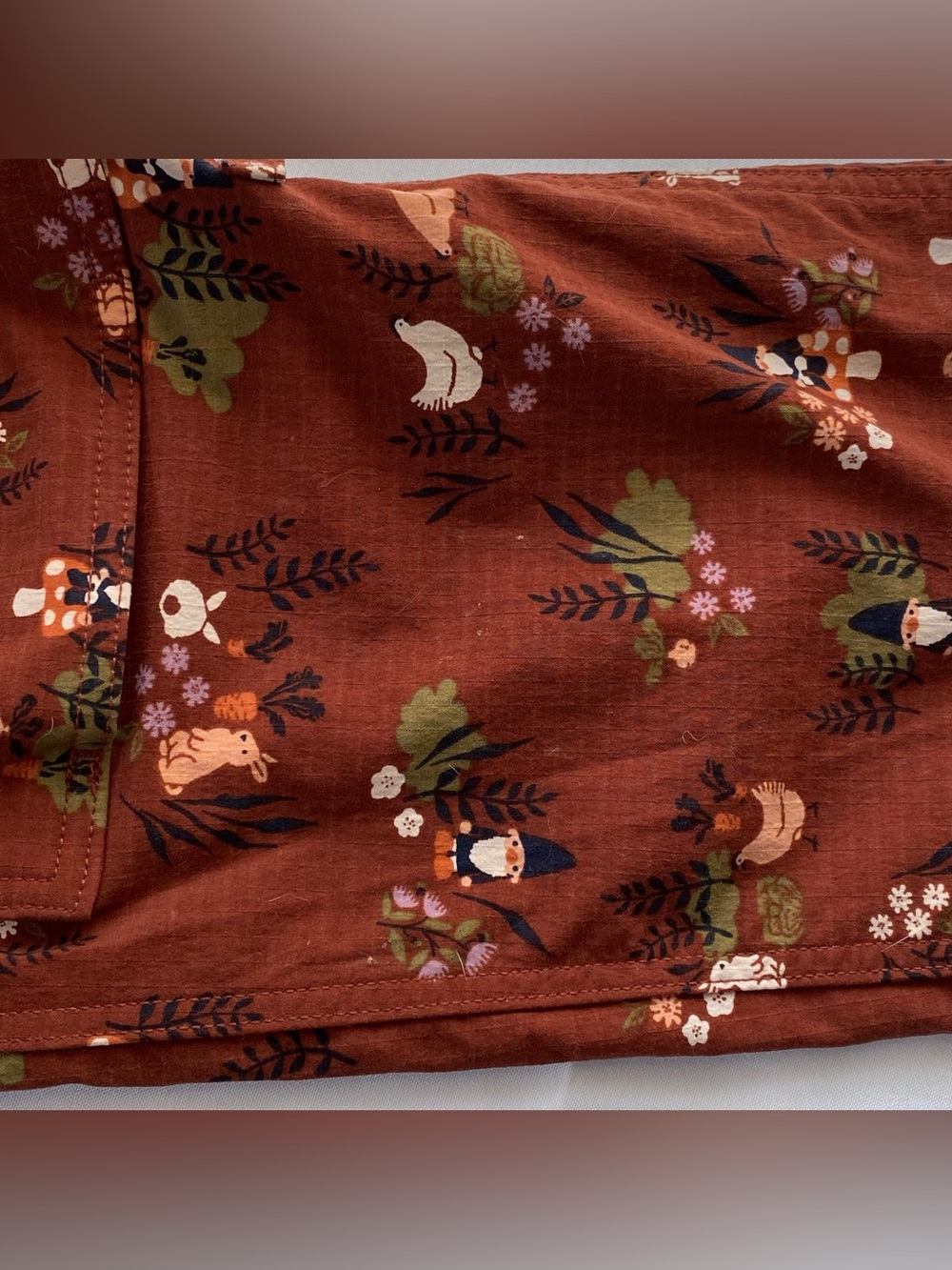 Duluth Trading Company Henna Garden Gnome Heirloom Overall Gardening Bibs XSx31 - Picture 15 of 16